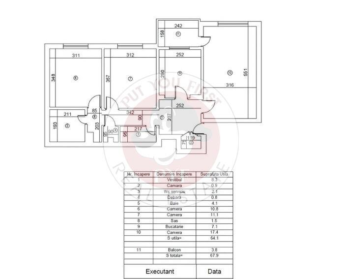 Jumbo Center | Ap 3 camere | decomandat | 68 mp | B11289